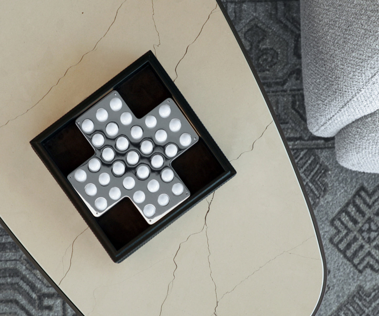 Buy Brown Brainvita Leisure Board Game - Coffee Table or Side Table Decor - Taamaa