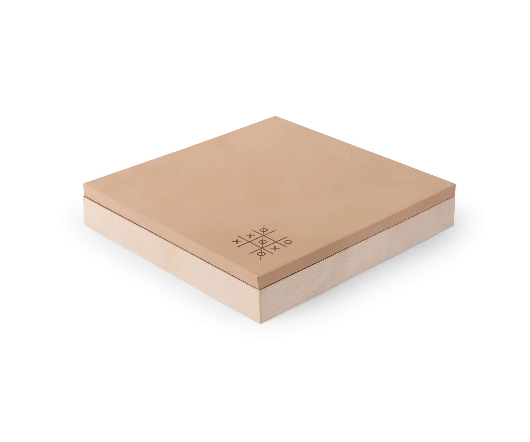 Buy Tic Tac Toe Prisma Board Game - Eco-Friendly Balsa Wood with Leather Lid - Taamaa